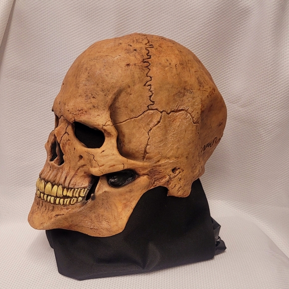 Rubies Vintage Skull Halloween Adult Latex Mask - Picture 2 of 9